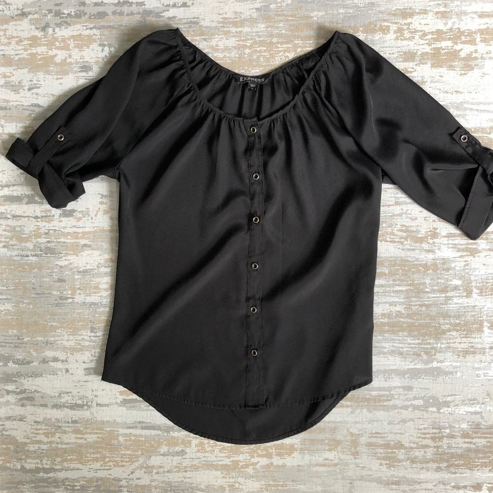 Express Black Blouse